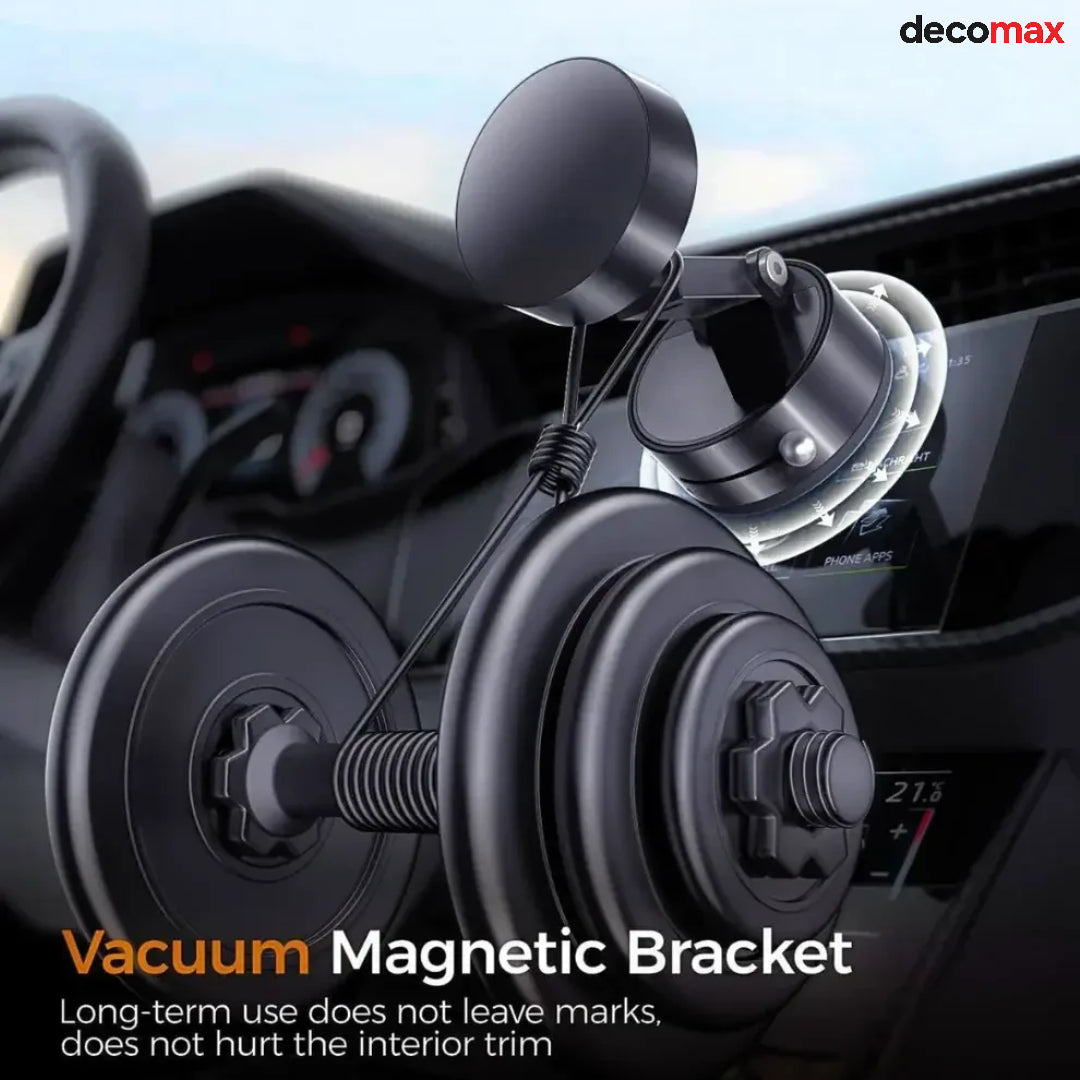 MaxMount™ – Magnetic Phone Holder with Vacuum Suction & 360° Rotation