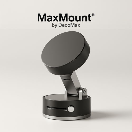 MaxMount™ – Magnetic Phone Holder with Vacuum Suction & 360° Rotation